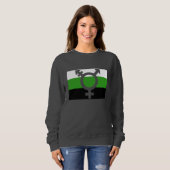 Neutrois Flag Cutout Sweatshirt (Vorne ganz)