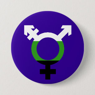 Neutrois-Flagge Trans-Symbol Button
