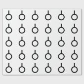 Neutrois Gender-Symbol Geschenkpapier (Flach)