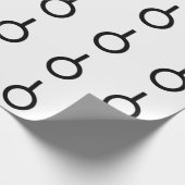 Neutrois Gender-Symbol Geschenkpapier (Ecke)