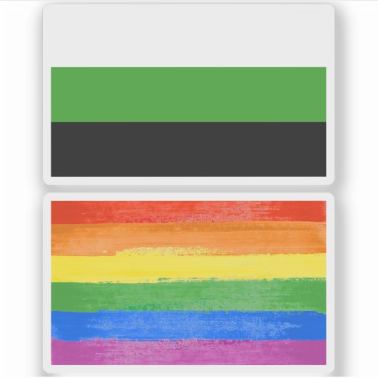 Neutrois-Pride Aufkleber (Vorderseite)