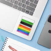 Neutrois-Pride Aufkleber (Laptop mit iPhone)
