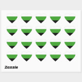 Neutrois Pride Flag Herz-Aufkleber (Blatt)