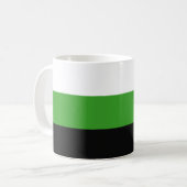 Neutrois Pride Flag Kaffeetasse (Vorderseite Links)