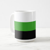 Neutrois Pride Flag Kaffeetasse (Vorderseite Links)