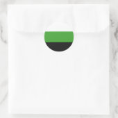 Neutrois Pride Flag Runder Aufkleber (Tasche)