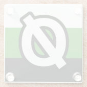 Neutrois Stolz Glasuntersetzer (Rückseite)