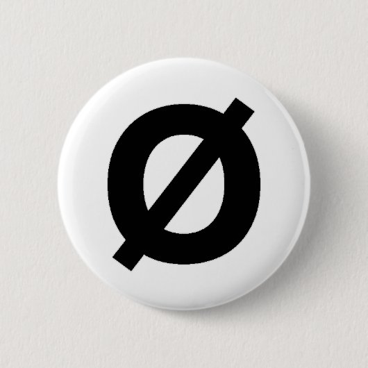 Neutrois Symbolknopf Button (Vorderseite)