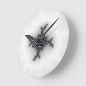 Neutron Star - Fractal Art Runde Wanduhr (Winkel)