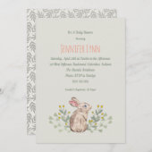 Neutronen-Frühlingshühner-Babydusche Einladung (Vorne/Hinten)