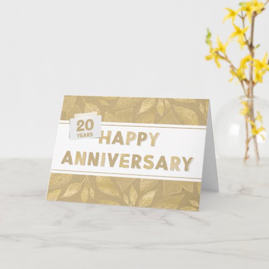 Neutronen und Goldfarben des 20-jährigen Bestehens Karte (Gelbe Blume)