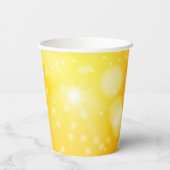 NeutronenBaby-Dusche für gelbes Orangengeschlecht Pappbecher (Rückseite)