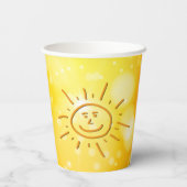 NeutronenBaby-Dusche für gelbes Orangengeschlecht Pappbecher (Rückseite)