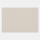 Neutronenbeige Gingham und Dots einfaches klassisc Geschenkpapier Set (Vorderseite 2)