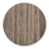 Neutronenbeige Holzkohle Grau-brauner Marmorstein Keramikknauf (Vorderseite)