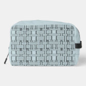 Neutronenblau des Rechteck-Musters Waschbeutel (Rückseite)
