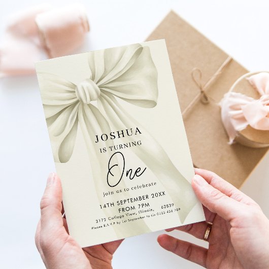 Neutronenbogen 1. Geburtstag Einladung