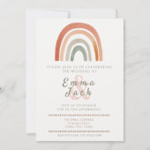 Neutronenboho-Hochzeitsfeier Einladung (Vorderseite)