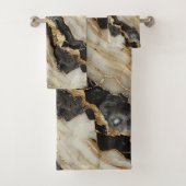 Neutronenbraun-Marmorgoldfolie Badhandtuch Set (Insitu)