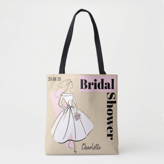 Neutronenbride-neutrales Brautparty rosa zurück Tasche (Vorderseite)