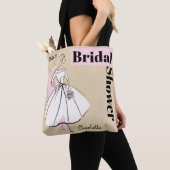 Neutronenbride-neutrales Brautparty rosa zurück Tasche (Von Nahem)