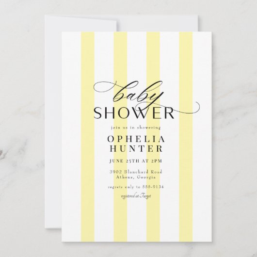 Neutronendusche aus Gelbstreifen Einladung (Vorderseite)