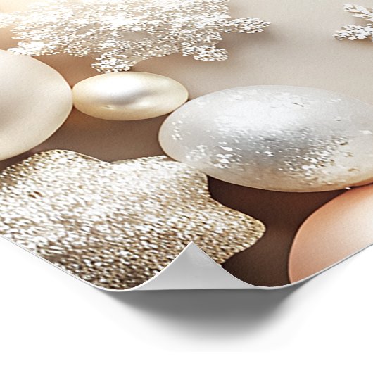 Neutronendusche für Schneeflocken Willkommen Poster (Ecke)