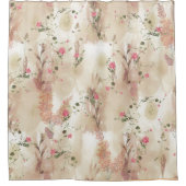 Neutronenfarbener Herbst Botanisches Thema Duschvorhang (Vorderseite)