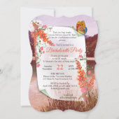 Neutronenfarbener Herbst Botanisches Thema Einladung (Vorderseite)