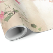 Neutronenfarbener Herbst Botanisches Thema Geschenkpapier (Rolleneckpunkt)