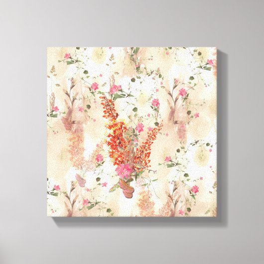 Neutronenfarbener Herbst Botanisches Thema Leinwanddruck (Vorderseite)