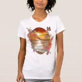Neutronenfarbener Herbst Botanisches Thema T-Shirt (Vorderseite)