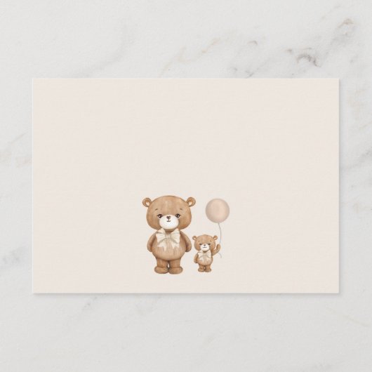 Neutronenfels-Teddy-Bärentaucher-Windeln Begleitkarte (Rückseite)