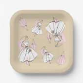 Neutronenfraktion-Multiquadrat Pappteller (Vorderseite)