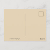 Neutronenfraktionsname Beige Postkarte (Rückseite)
