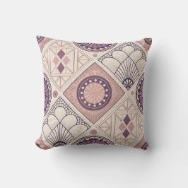 Neutronengeometrisches Art Deco Kissen