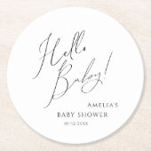 Neutronenjunge Runder Pappuntersetzer (Vorderseite)