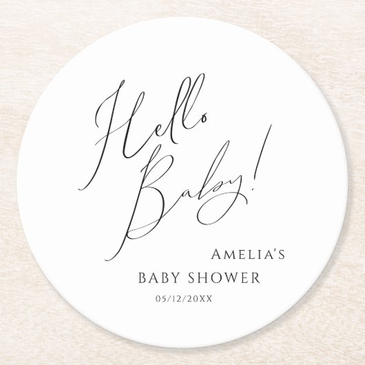 Neutronenjunge Runder Pappuntersetzer (Vorderseite)