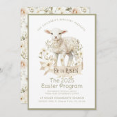 Neutronenlamm | Einladung zum Osterprogramm (Vorne/Hinten)