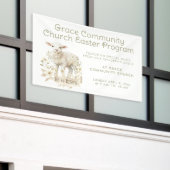 Neutronenlamm | Einladung zum Osterprogramm Banner (Äußeres Gebäude)