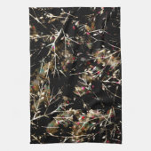 Neutronenlose Rustikale Winterzweige in Schwarz un Geschirrtuch (Vertikal)