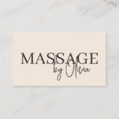 Neutronenmassagetherapeut QR-Code Visitenkarte (Vorderseite)