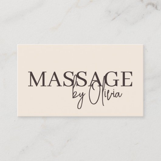 Neutronenmassagetherapeut QR-Code Visitenkarte (Vorderseite)