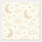 Neutronenmoon und Sterne Kinderzimmer-Tapete weich Tapete (Vorderseite)