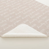 Neutronenname Beige Baby Blanket wiederholt Sherpadecke (3/4)