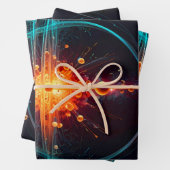 Neutronenpartikel Geschenkpapier Set (Beispiel)