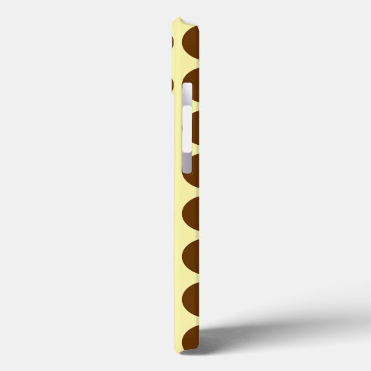 Neutronenpunkte der Nutmeg-Creme Case-Mate iPhone Hülle (Rückseite / Links)