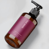 Neutronenrosa 4 OZ Kosmetisches Flaschenetiksiegel Rechteckiger Aufkleber