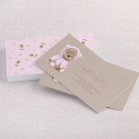 Neutronenrosa Teddy Bear Babydusche Geschenkregist