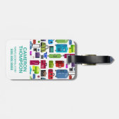 Neutronensaft Gepäckanhänger (Rückseite horizontal)